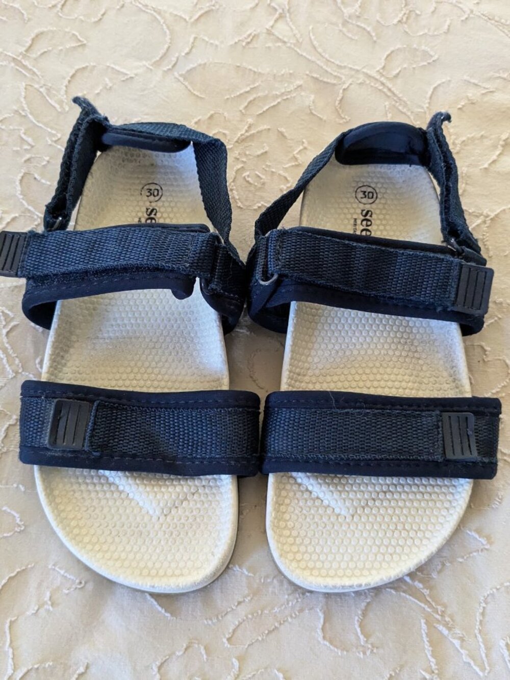 SEED HERITAGE EU 30 US 12 Kids Blue Velcro Strappy Sandals